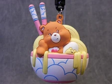 Care Bears NEW * Tenderheart Bear Ramen Clip * Blind Bag Series 2 Key Monogram