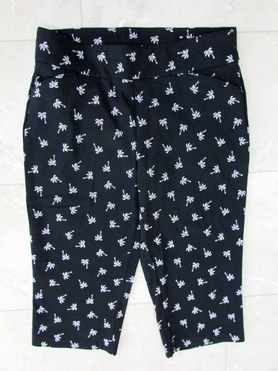 Christopher Banks Signature Slimming Capri Pants Size 12 Pull-On Stretch  NWOT