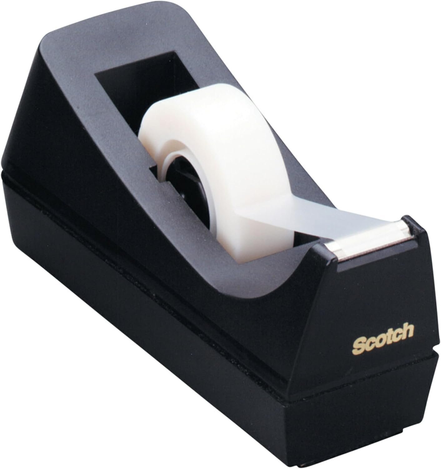 Desktop Tape Dispenser, Black, 2.7 In. X 2.7 In. X 6.4 In., 1 Tape Dispenser