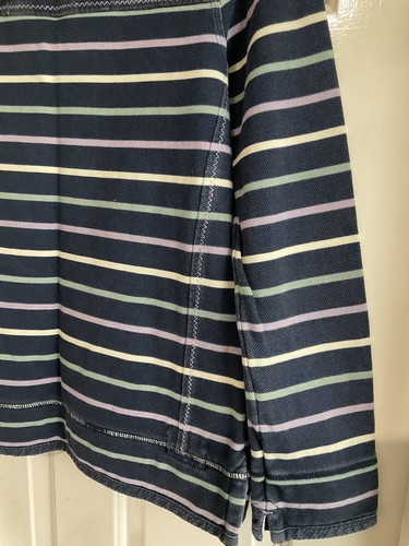Women’s Fat Face The Airlie 1/4 Zip Navy Blue Striped Top Size 10 - Picture 7 of 11