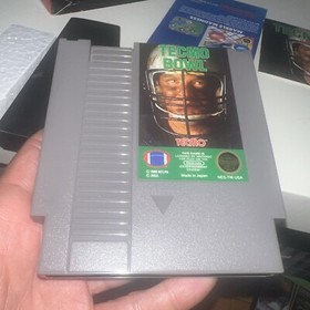 Tecmo Bowl NES Nintendo Complete CIB Authentic Nice Label NFL Official Licensed