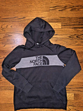 The North Face Womens Activewear Pullover Hoodies Black Cotton Blend Size Large
