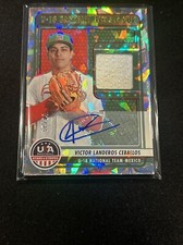 Victor Landeros Ceballos 2023 Stars & Stripes Auto World Cup Relic Ice /23