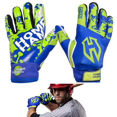 HOOPSKING Homer Handz Weighted Baseball or Softball Batting Gloves | More Powerful Swing