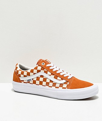 tan vans checkerboard