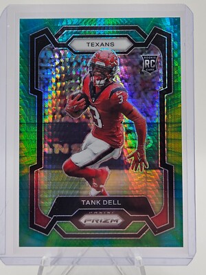 2023 Panini Prizm Tank Dell Green Yellow Hyper /175 Rookie Card RC #341 ...