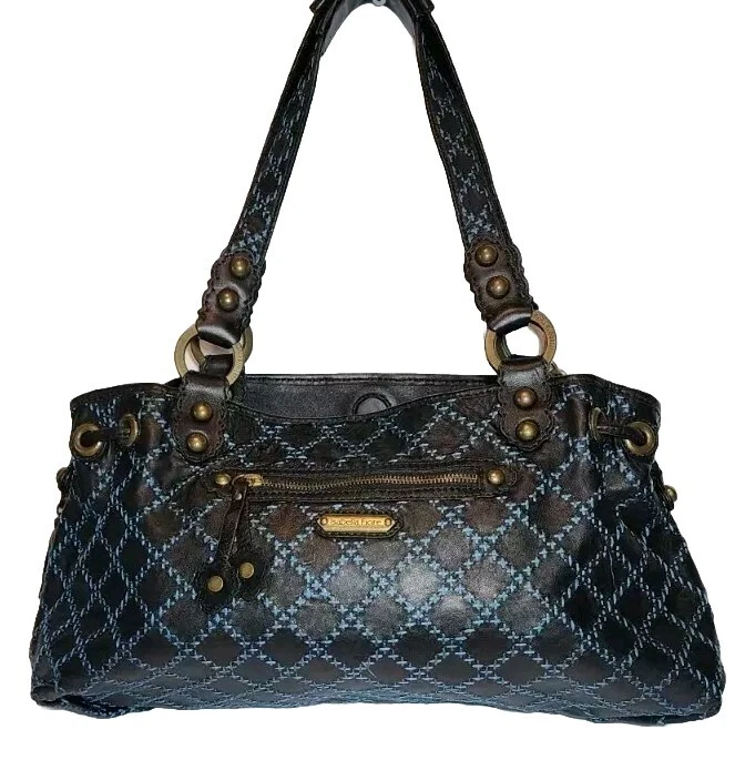 ISABELLA FIORE BOHEMIAN JENNA FLORAL EMBROIDERED TASSELED HAND BAG SATCHEL $695 - Image 3 of 4