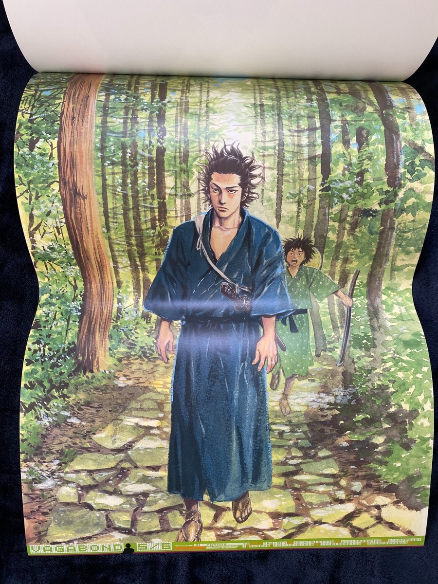 Takehiko Inoue Vagabond Art Poster Calendar Year 2002 7paper Japan