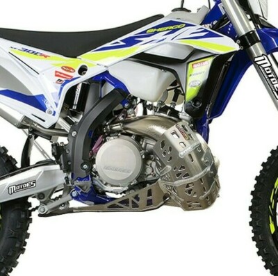 BASH PLATE WITH PIPE GUARD FOR SHERCO SE-R 250/300 2018-2022 LINK GUARD