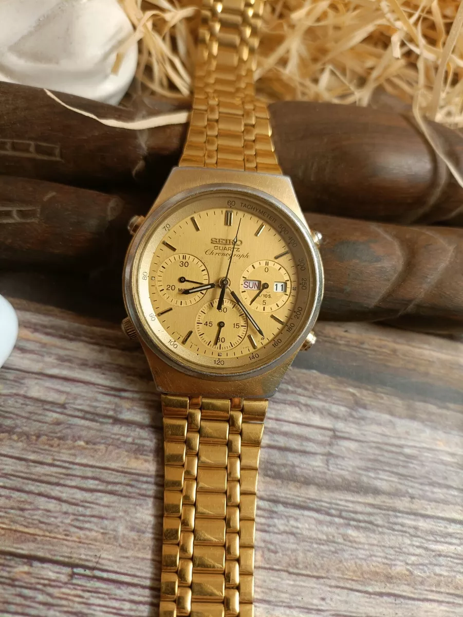 Seiko day date best sale chronograph