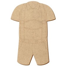 MDF Lederhose Latzhose V2 - Deko Basteln 5-50 cm