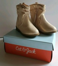 New Girl's Cat  Jack Anita Pink Sparkle Zip Boots Size 6