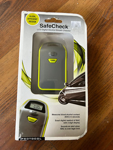 Protocol Safecheck LCD Digital Alchohol Breath Checker