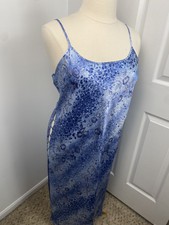 Inner Most 1X Silky Nightgown Floral Vintage Long Romantic Lightweight