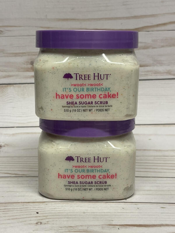 x2 Tree Hut Birthday Cake Shea Sugar Body Scrub 18oz