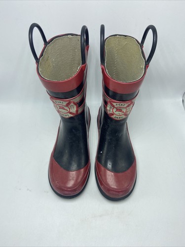 Red Fireman Boots Pre Owned 