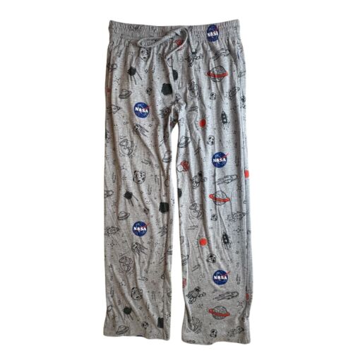 NASA Pyjama Lounge Hose Herren Größe S Planet Sterne Kordelzug Gummizug Erwachsene Small