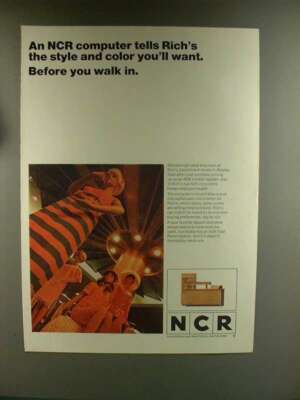 1967 NCR Computer Ad - Rich's Department Store