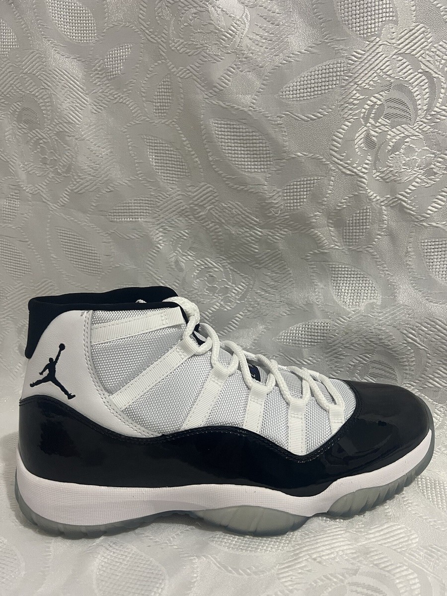 NIKE AIR JORDAN XI 11 RETRO WHITE CONCORD BLACK 378037 100 12