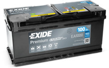 BATTERIA EXIDE EA1000 100 AH 900 A DX BASSA per FIAT FORD VW OPEL LANCIA BMW	