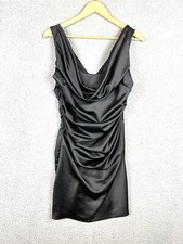 Davids Bridal Women’s Long Dress Size 10 Black Bridesmaid Formal Evening