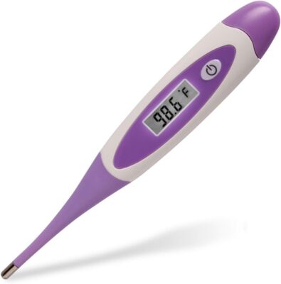 Purple Safety Baby Digital Thermometer - For Infants Babies Kids - 30 Seconds...