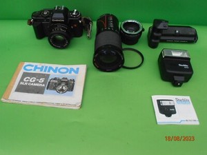 Chinon CG5 SLR Camera Bundle.