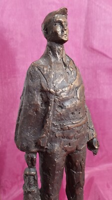 coal miner,  statue, 10'',  '' bronzed.''