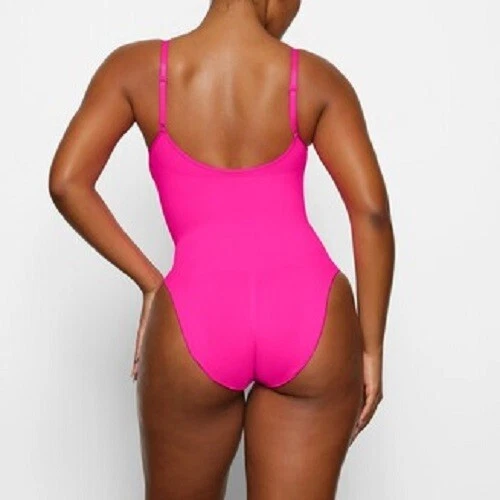 Body Skims Flamingo Barbie Rosa Caliente Sin Costuras Esculpir 1 Pieza 4X 5XL Foto 2 de 4