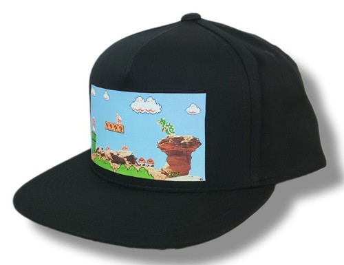 SUPER MARIO BROS Hat Black Snapback Adjustable Cap NINTENDO NES - Picture 4 of 7