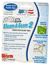  - Steam-A-Seam 2 – ¼" x 40 Yard Fusible Tape, Double Stick Fabric 1/4 x 40 1