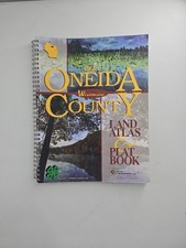 Vintage 1998 Oneida County Wisconsin Plat & Atlas Book 126 Pages Maps Lakes Land