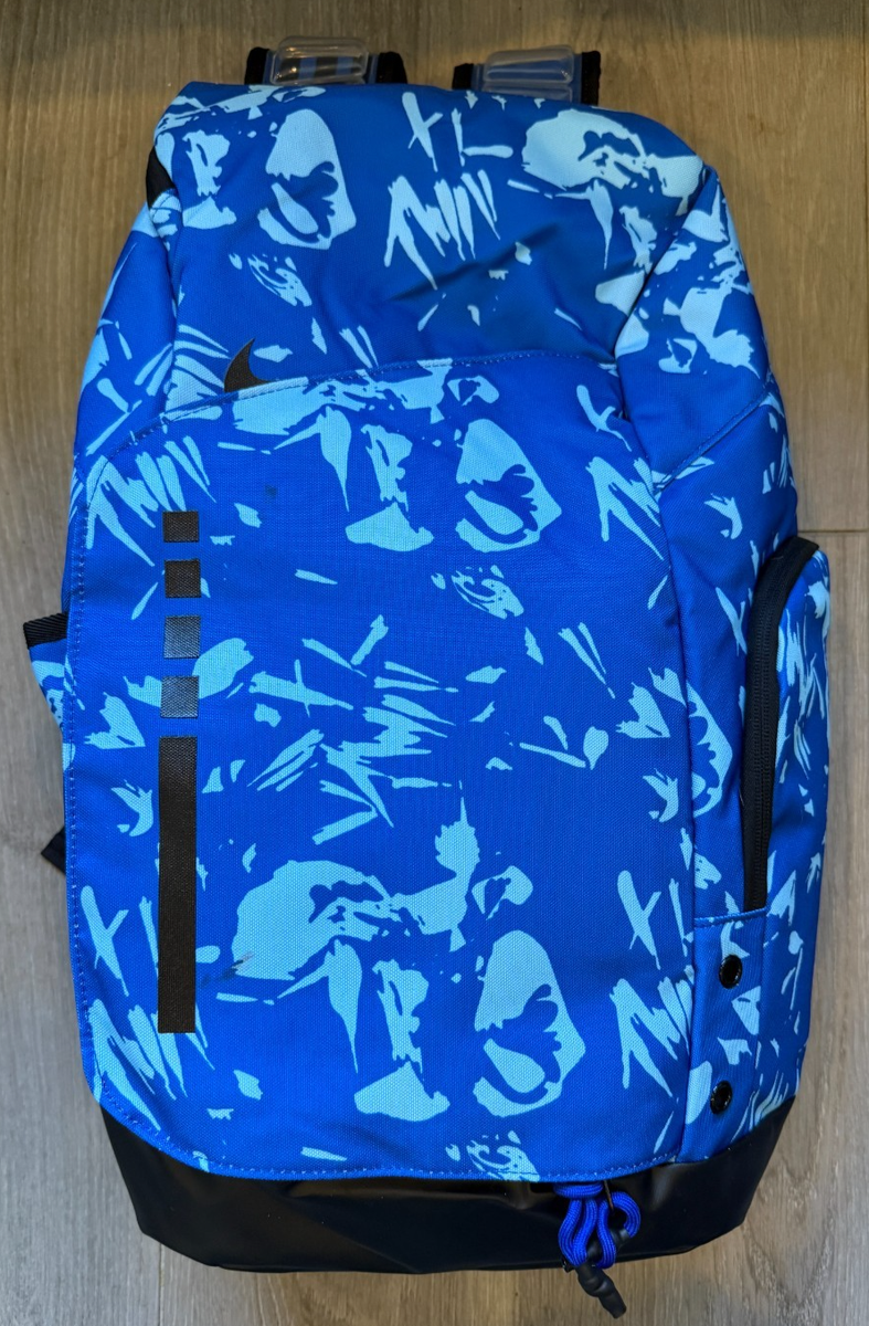 Nike Elite Pro Basketball Backpack Blue / Light Blue -Brand New