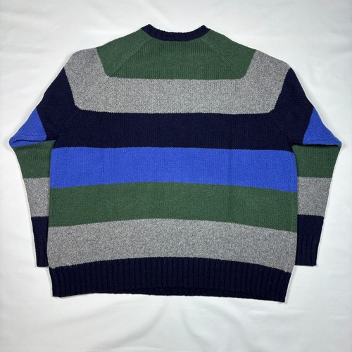 VTG 90s Y2K Gap Wool Striped Colorblock Crewneck Knit Pullover Sweater Mens XXL - Picture 9 of 9