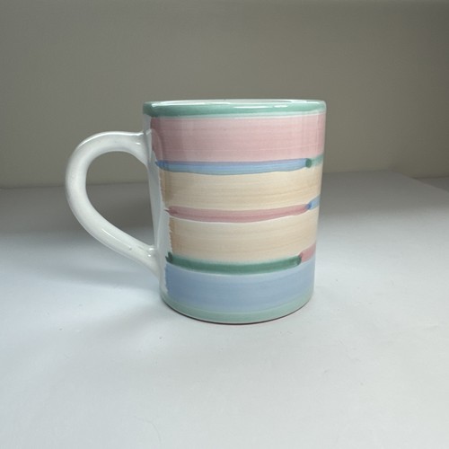 Cabana By Caleca Round Handle Mug Hand Painted Made In Italy