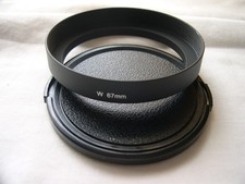New Metal 67mm Wide Angle Screw-in Lens Hood w/ Cap E67