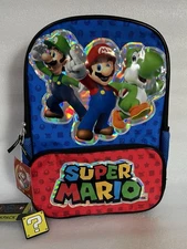 Nintendo 17” Super Mario Bros Backpack Laptop Sleeve Super Mario Backpack New
