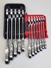 MAC 12-pc Metric Flexible-Head Ratcheting Wrench Set 12pt 7-19mm SRWMF212PTB