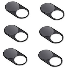 Upgrade Magnetic Webcam Cover, 6-Pack 0.023 inch Metal Camera Cover Slide