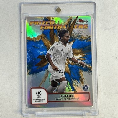 2024-25 Topps Finest Uefa Endrick Prized Footballers Fusion Gold Blue Rc #PFF-16