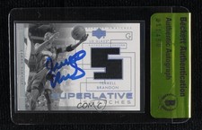BAS 2003 UD Glass Superlative Swatches Terrell Brandon Seal of Authenticity 3c7