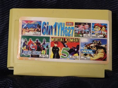 Double Dragon 6IN1 Famiclone Pegasus cartridge 8bit Famicom 60pin Nes Game