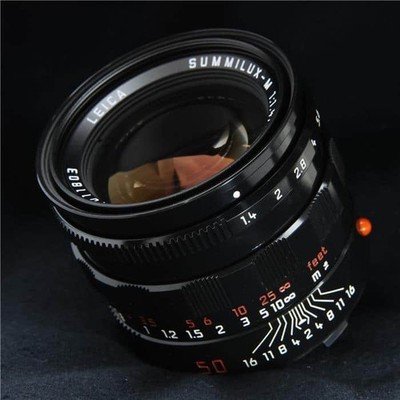 Leica Summilux-M 50mm F/1.4 w/Built-in Hood Black Paint #293 | eBay