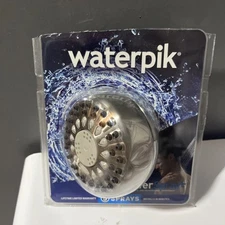 Waterpik PowerSpray Plus Brushed Nickel 5 settings Showerhead 1.8 gpm