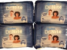 80 TOTAL Comfees DriNite Juniors Youth Absorbent Pants XL 70-140 lbs SUPER SOFT
