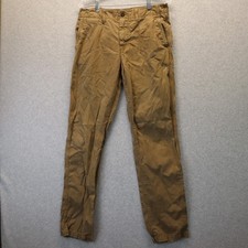 American Eagle Pants Mens 32x33 Original Straight Chino Casual Flat Front Brown