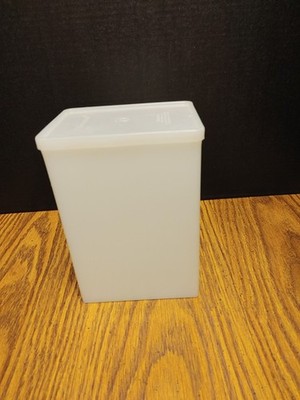 Vintage Tupperware Ice Cream Freezer Storage Containers #484 w/Lid #486 cracked