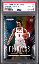 2024-25 Panini Prizm Draft Picks - Fearless Bronny James #3 (RC)