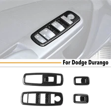 Car Window Lift Switch Cover Trim For Dodge Durango 2011-2026 Accessories Carbon