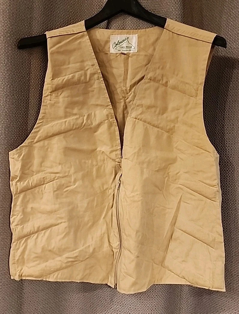 Hydration Vest Cooling Tan Hunting Fishing Hiking Size S